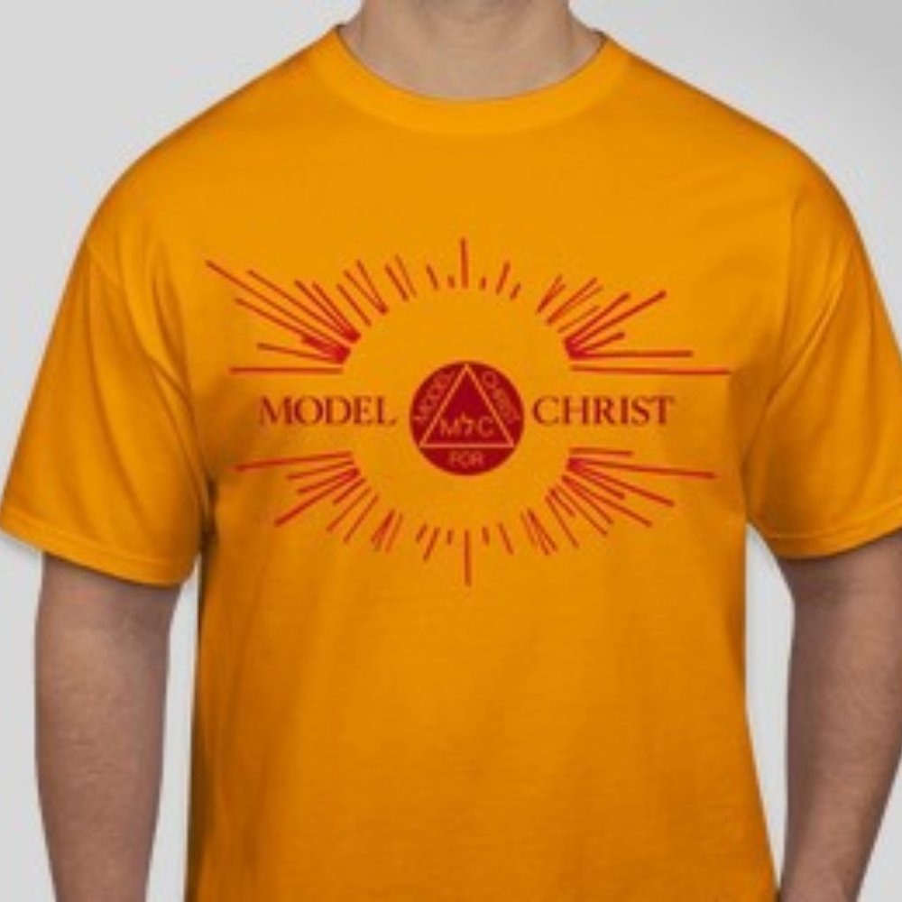 Model for Christ T-Shirt Gold